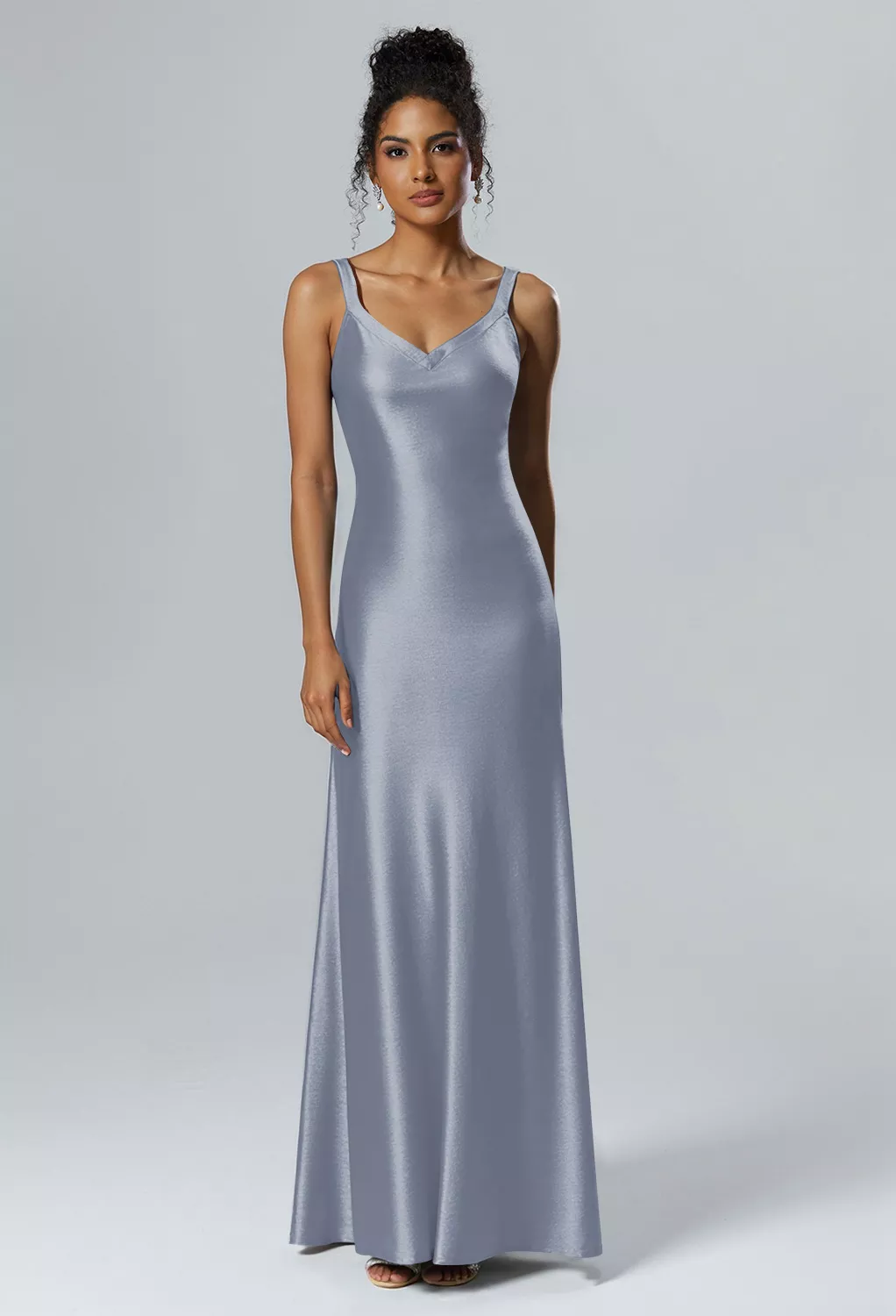 AW Shreya Dusty Blue  Bridesmaid Dresses